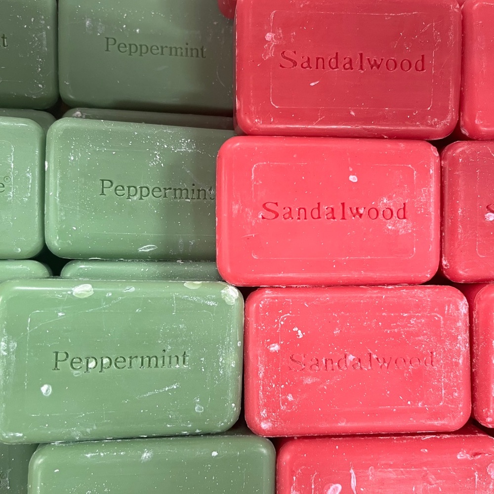 Peppermint and Sandalwood Soap Bars